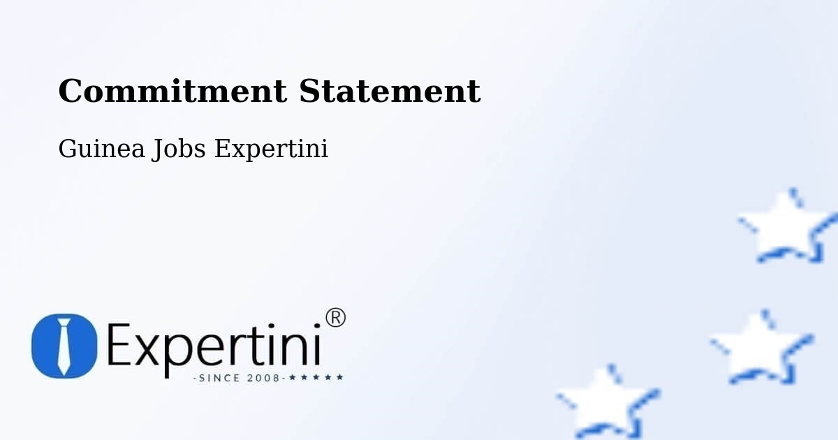 Corporate Commitment – Tougué - Guinea Jobs Expertini